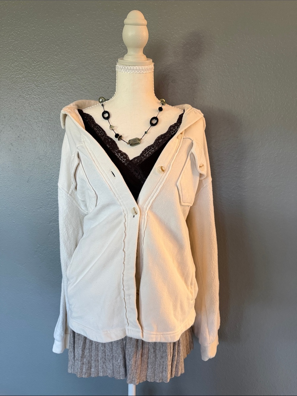 Thread & Supply Cream Utility Jacket